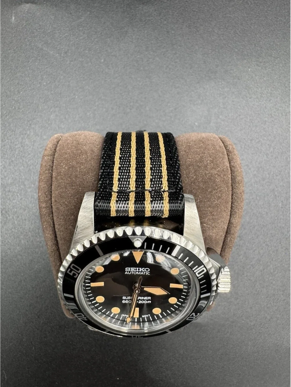 Seiko Submariner GMT Mod Men's 43mm Stainless Steel Automatic Wristwatch Custom